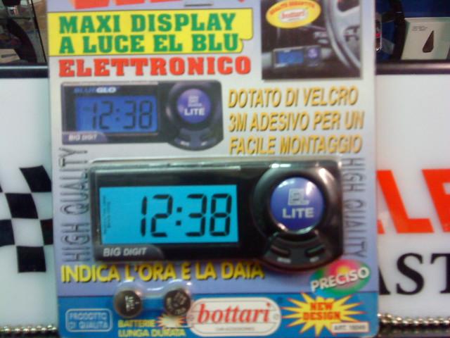 RELOJ INTERIOR DIGITAL LUZ AZUL REF. A1297